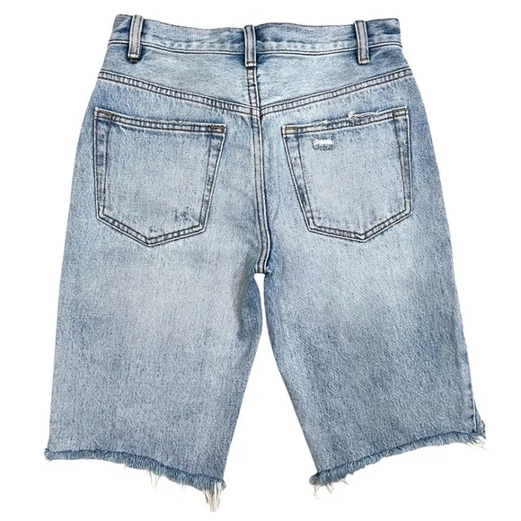 NWT Free People One Summer Night Denim Bermuda Shorts Size 25